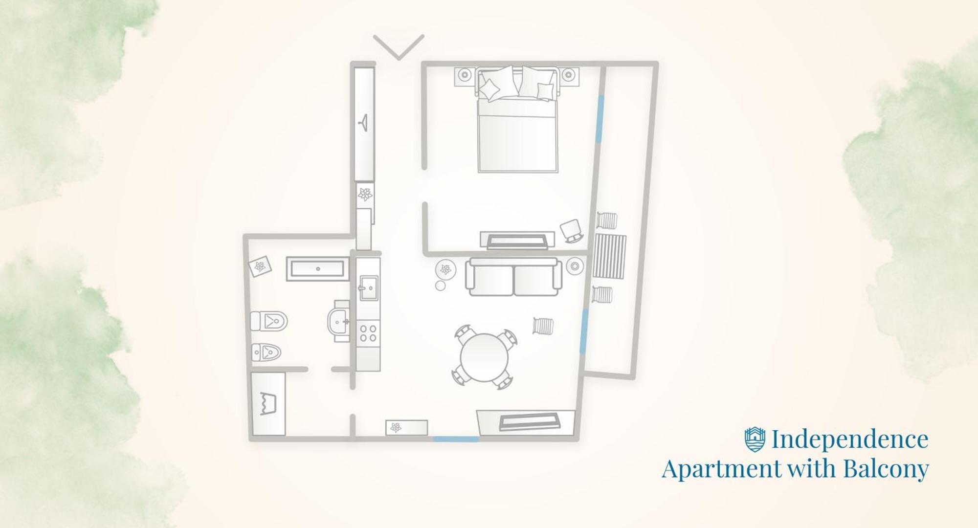 Independence Apartment With Balcony By Rent All 科莫 外观 照片